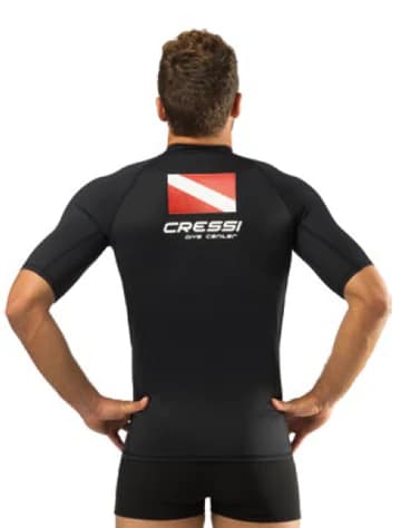 RASH GUARD - DIVE CENTER - short sleeve MAN