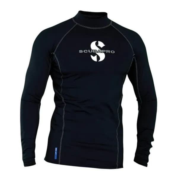 Scubapro Black T-Flex Rash Guard UPF 80 – Men